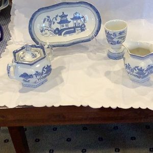 Blue Willow breakfast set
